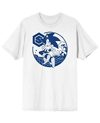 Sonic the Hedgehog Big & Tall Modern Character White Graphic Tee - 4XLB