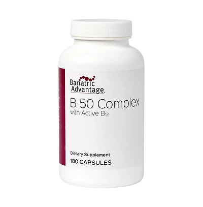 Bariatric Advantage Vitamin B50 Complex - for Bariatric Surgery Patients - High-Potency, Easy-Digest Mini Capsules - Vitamin B Complex