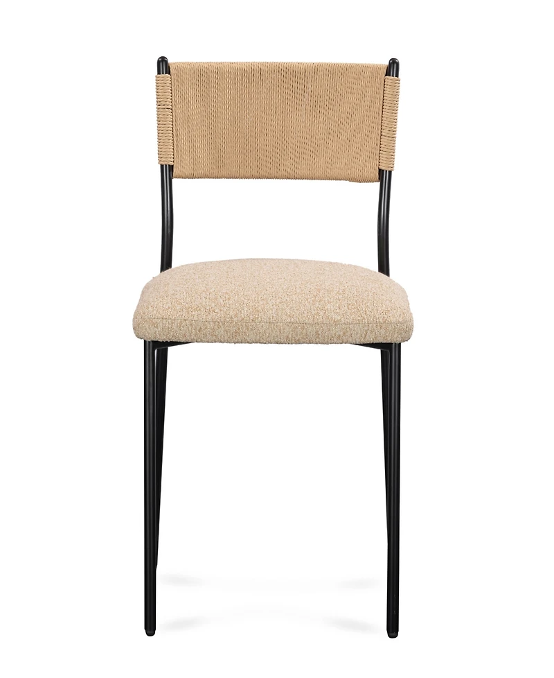 Tov Furniture Celine 2-Piece Performance Speckled Boucle Dining Chair