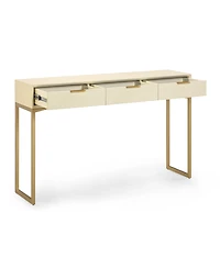 Tov Furniture Pesce Shagreen 29.8" Wood Rectangle Console Table