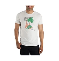 Spongebob Squarepants St. Patricks Day Patrick Star White Graphic Tee -3XL