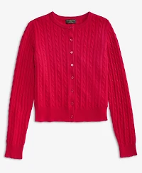 Charter Club Women's 100% Cashmere Baby Cable-Knit Crewneck Cardigan, Macy's Exclusive