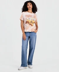 Peanuts Juniors' Cloud-Wash Crewneck Tee