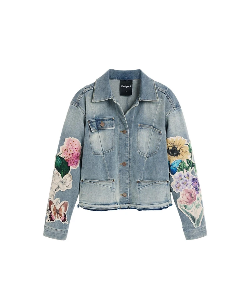 Desigual Women's Embroidered denim jacket