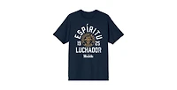 Modelo Men's Espiritu Luchador Logo Crew Neck Short Sleeve Navy T-shirt-3XL