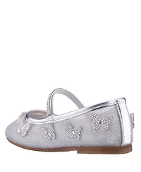Nina Girls Silver Mesh Ballet Shoe