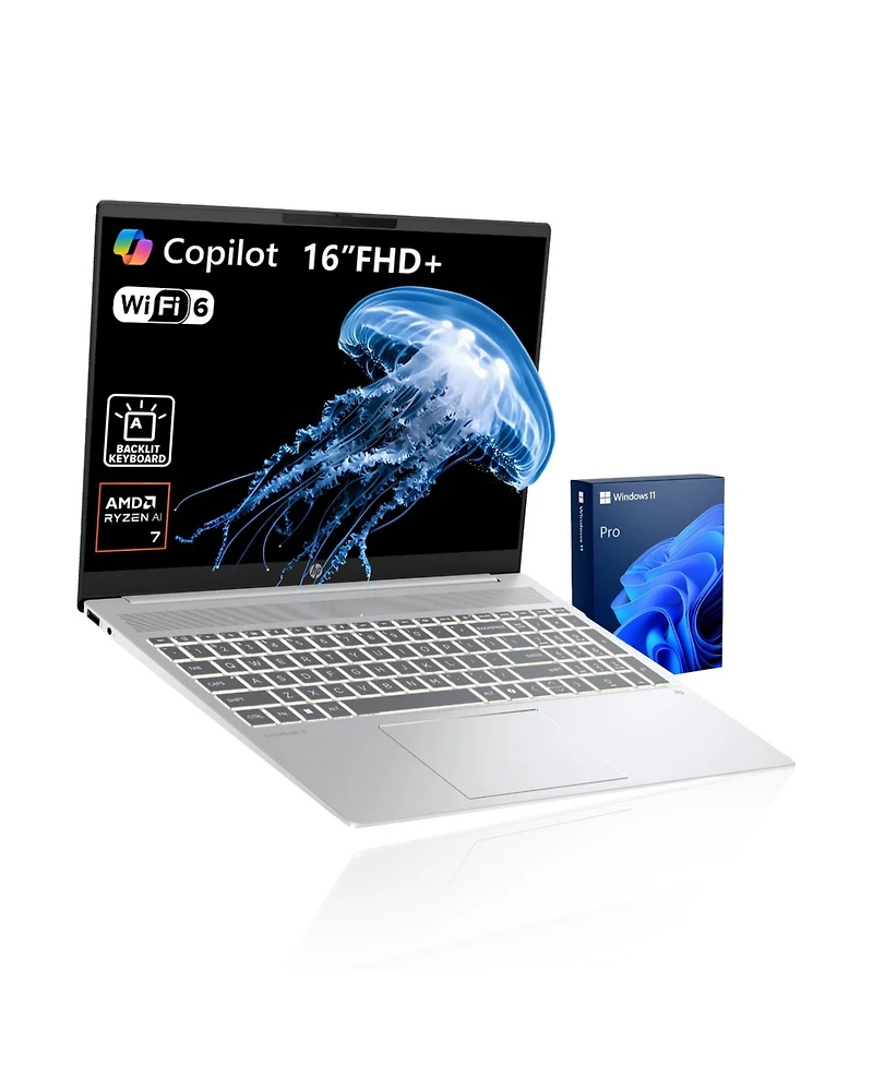 Hp OmniBook 5 16" Ai Laptop Amd Ryzen Ai 7 16GB Ram Amd Radeon Graphics 1TB Ssd Storage Windows 11 Pro 60Hz