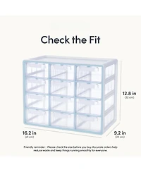 Xdovet 12-Drawer Stackable Organizer for Hardware Beads Craft Storage