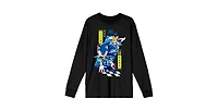 Sonic The Hedgehog & Tails Men's Black Long Sleeve Shirt-Medium