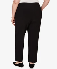 Alfred Dunner Plus Soft Crepe Short Length Pants