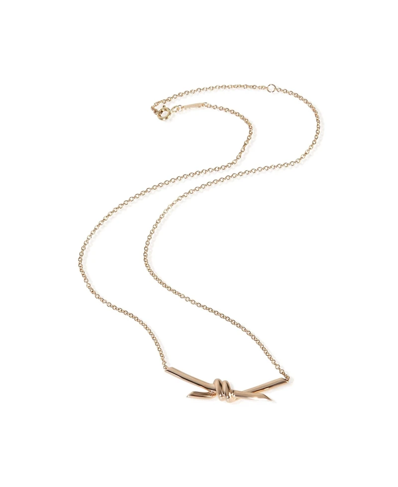 Pre-Owned Tiffany & Co Rose Gold Tiffany Knot Pendant