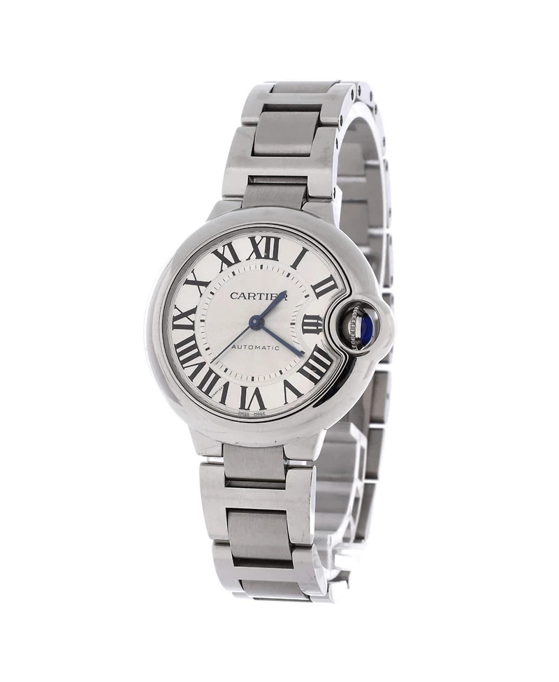 Pre-Owned Cartier Ballon Bleu de Cartier Automatic Watch in Stainless Steel 33mm