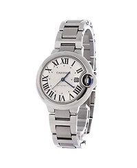 Pre-Owned Cartier Ballon Bleu de Cartier Automatic Watch in Stainless Steel 33mm