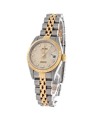 Pre-Owned Rolex Oyster Perpetual Datejust Automatic Watch in Stainless Steel and Gold with Diamond Markers 26mm