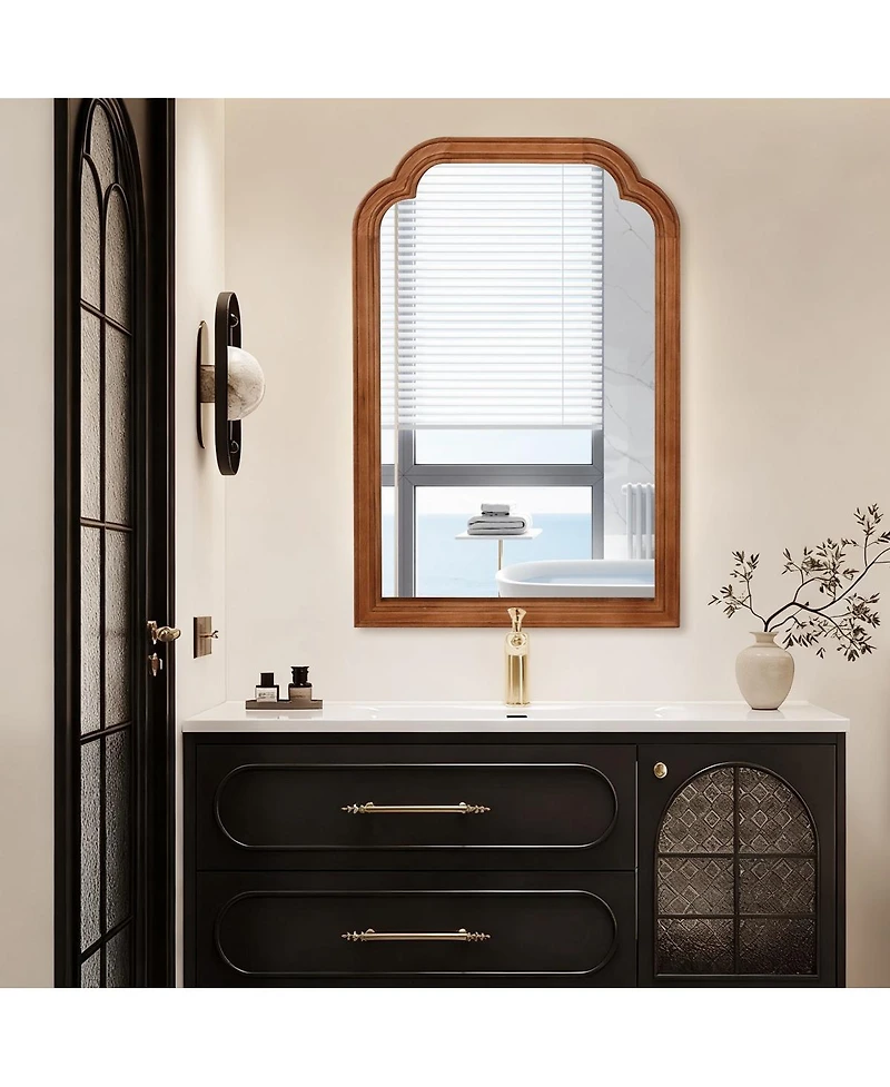 Laoties 24" x 36" Decorative Bathroom Vanity Mirror with Rounded Corners for Bedroom and Entryway