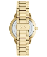 Armani Exchange Men's Na Quartz Gold Stainless Steel Watch 42mm