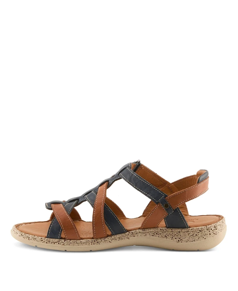 Spring Step Women's Nyxelle Gladiator Sandal with Leather Upper