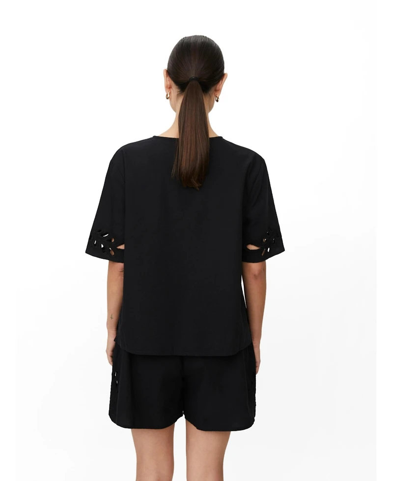 Masai Copenhagen Women's MaDyselle Cutwork Detail Blouse