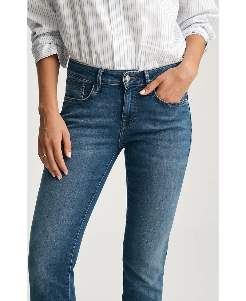 Mavi Jeans Women's Emma Mid Rise Slim Boyfriend