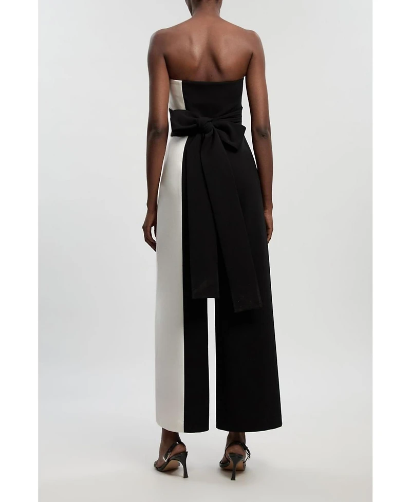 Karen Millen Women's Soft Tailored Bandeau Jumpsuit