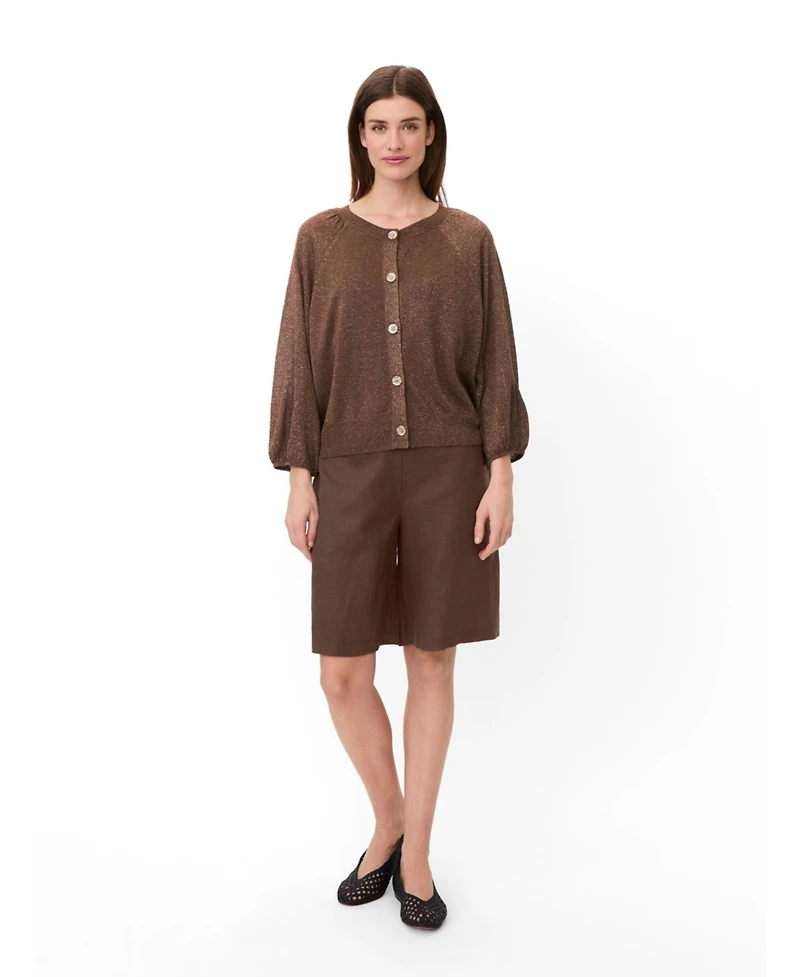 Masai Copenhagen Women's Malakker Balloon Sleeve Knit Cardigan