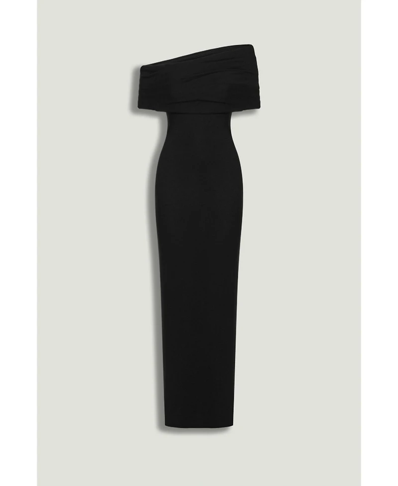 Nocturne Women's Asymmetric Strapless Maxi Dress