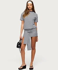Edikted Women's Ardeney Striped T Shirt Mini Dress