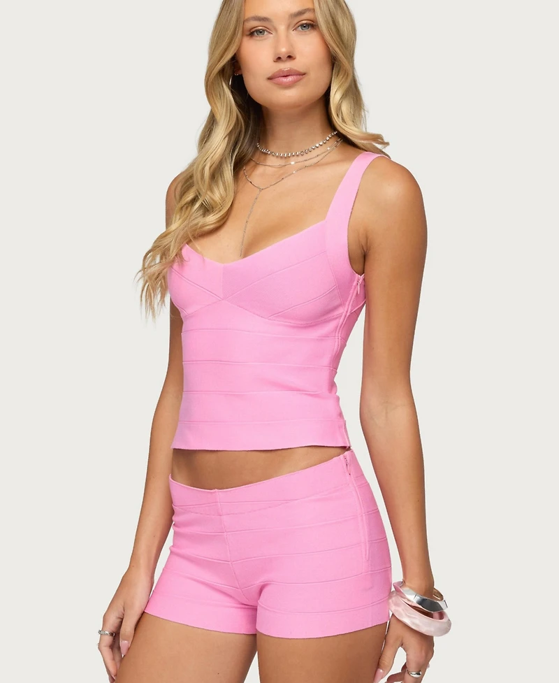 Edikted Women's Ianthe Knit Bandage Top