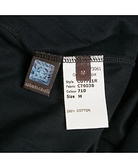 Pre-Owned Roberto Cavalli Men's Embroidered Jersey Layered T-Shirt