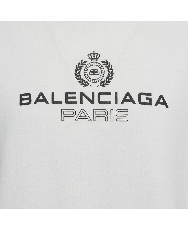 Pre-Owned Balenciaga Men's Logo Print Jersey T-Shirt