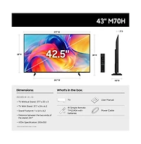 Samsung 43" Class M70H Series 4K Hdr Mini Led Smart Tv - UN43M70H