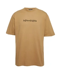 Pre-Owned Balenciaga Men's Printed Jersey Oversized T-Shirt