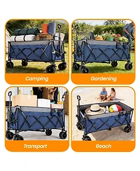 Streamdale Furniture 51-inch Heavy-Duty Foldable Utility Wagon 480lbs Capacity