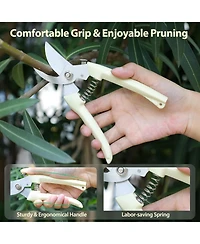 Xdovet Pruning Shears Stainless Steel Garden Clippers Byp Straight
