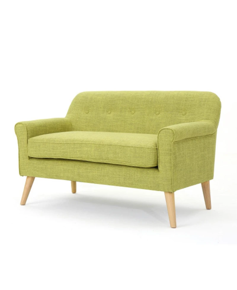 Streamdale Furniture Mid-Century Modern Button-Tufted Two-Seater Loveseat