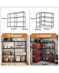 Streamdale Furniture 4-Tier Heavy Duty Metal Storage Shelving Unit