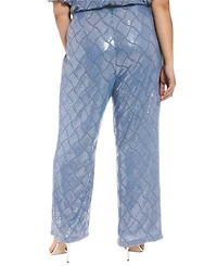 Muse Plus Sequined Pull-On Pants