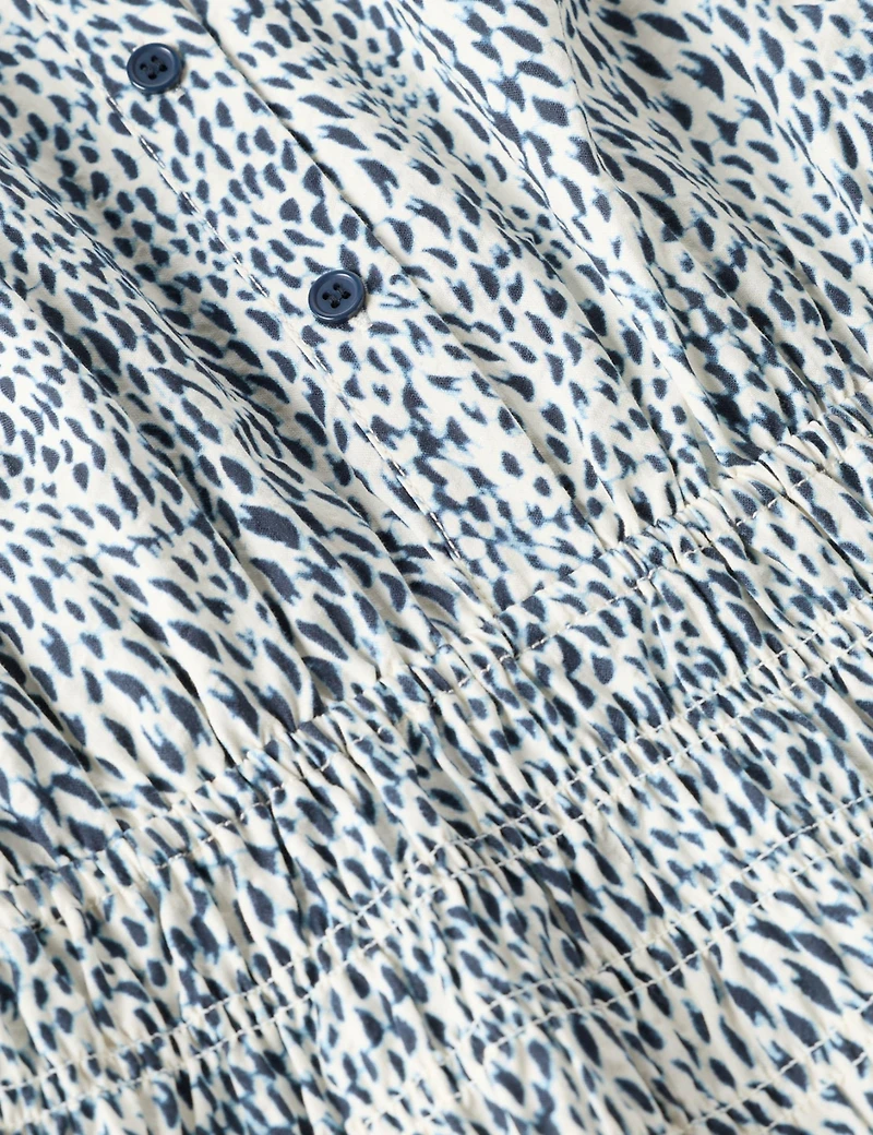 Whistles Women's Flecked Animal Collared Dress