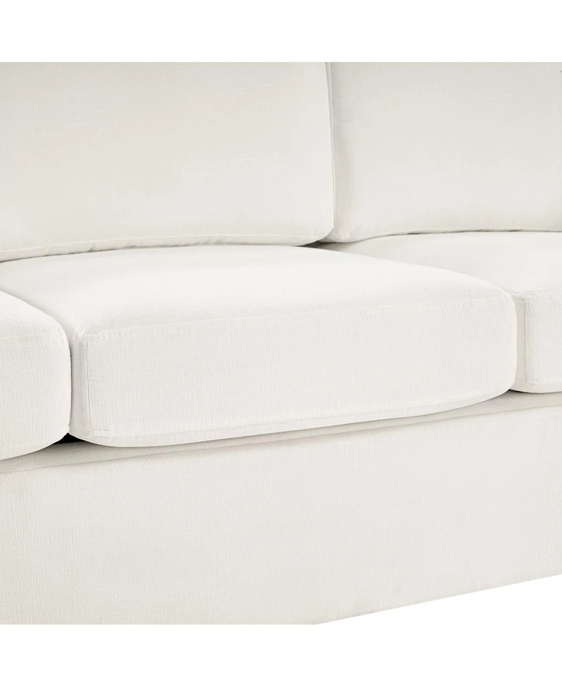 Streamdale Furniture Modern 3-Seater Curved Backrest Sofa