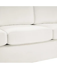 Streamdale Furniture Modern 3-Seater Curved Backrest Sofa