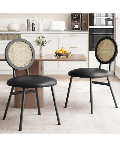 gaomon Dining Chair Set of 2 Metal Dining Chairs for Kitchen Dining Room