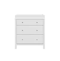 Storkcraft Carmel 3 Drawer Chest with Changing Topper