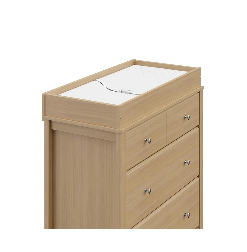 Storkcraft Carmel 3 Drawer Chest with Changing Topper