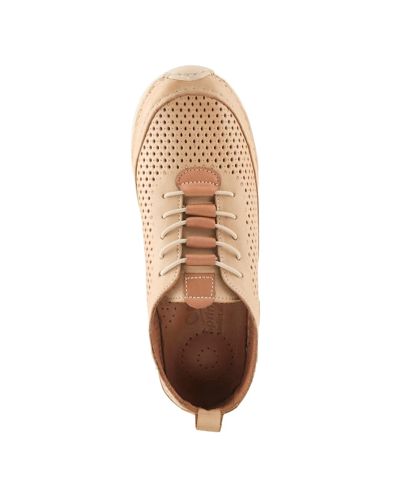 Spring Step Women's Breen Slip-On Sneakers with Perforated Leather