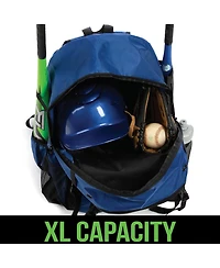 Furlihong Baseball Bag – Backpack with Helmet Holder for Baseball, T-Ball and Softball Gear Youth & Adults, Holds Bat, Helmet, Glove, Shoes
