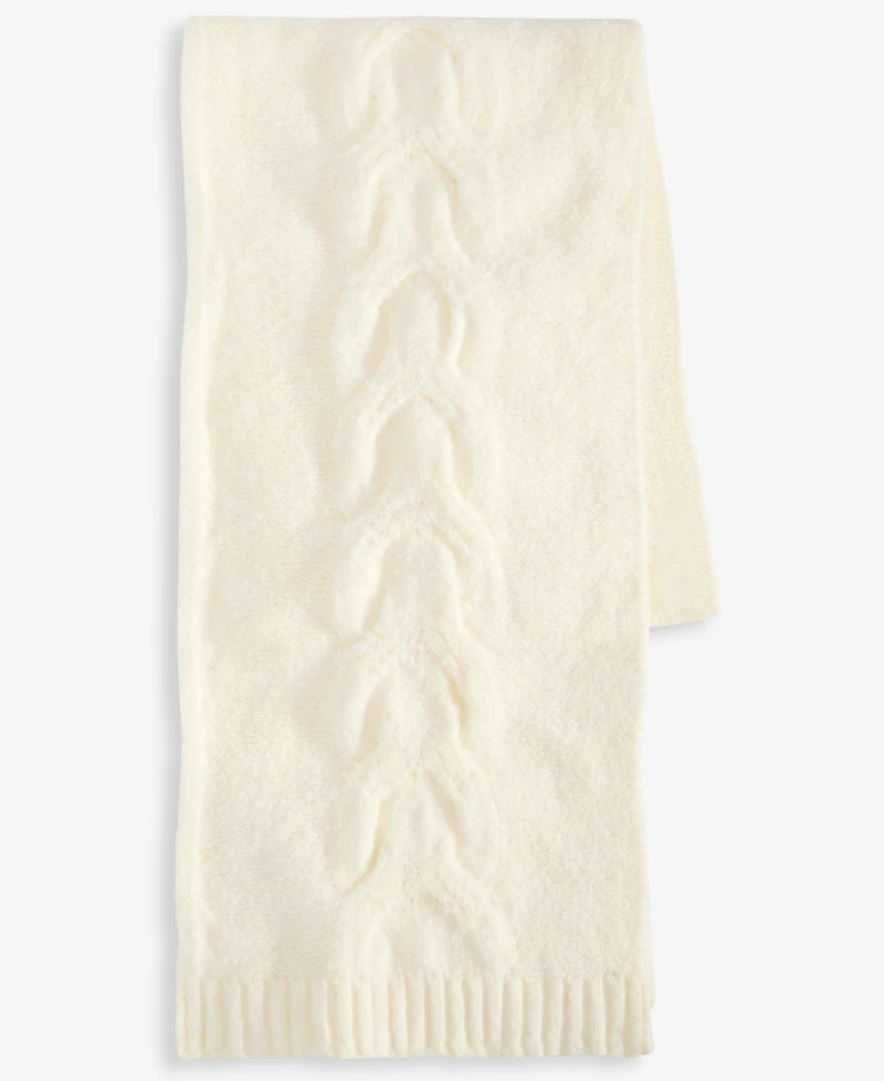 Style & Co Women's Cable Boucle Knit Muffler Scarf, Macy's Exclusive