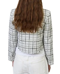 Central Park West Women's Logan Studded Tweed Jacket
