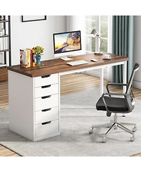 Tribesigns Computer Desk with 5 Drawers, Home Office Storage
