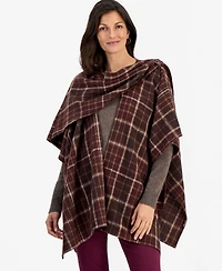 Style & Co Women's Menswear Plaid Wrap, Macy's Exclusive