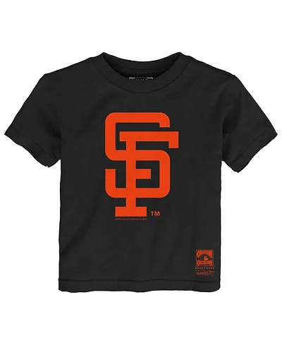 Mitchell & Ness Toddler Black San Francisco Giants Retro Logo T-Shirt